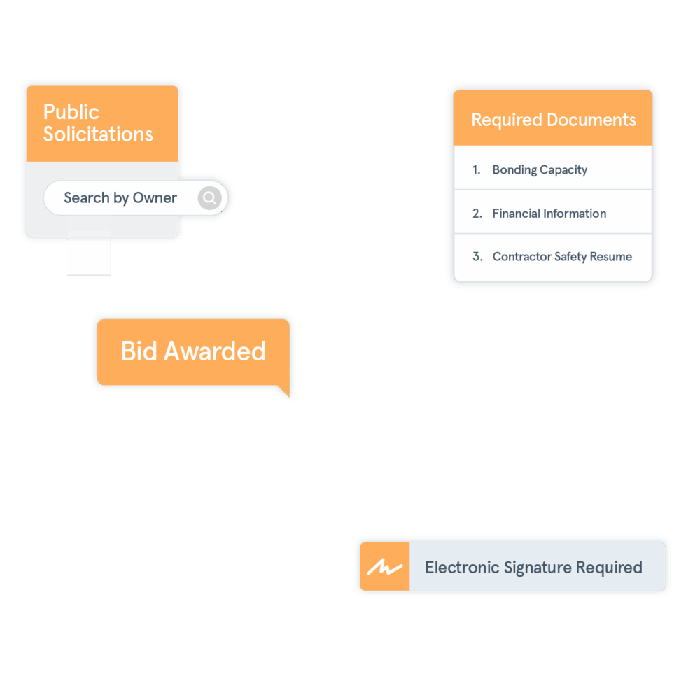 Construction bidding software for local agencies and contractors bid