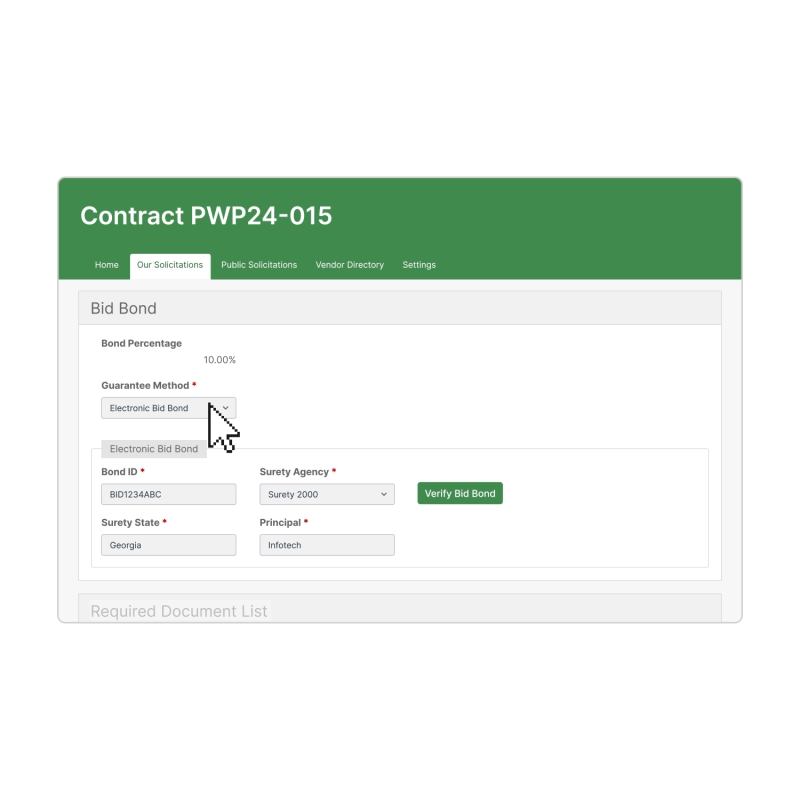 BidExpress_Agencies_Online-Bid-Verification gif showing how bonds are verified within Bid Express for Agencies