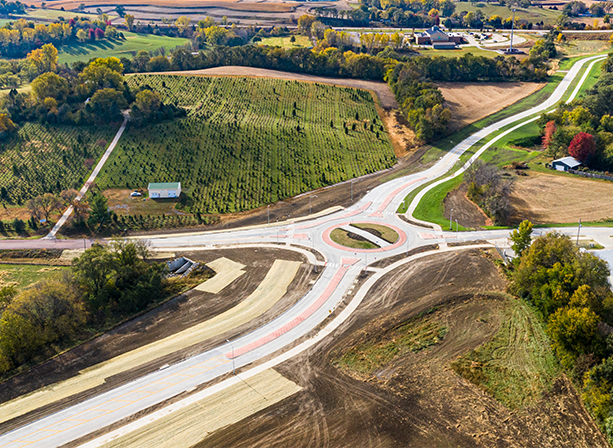 roundabout in iowa